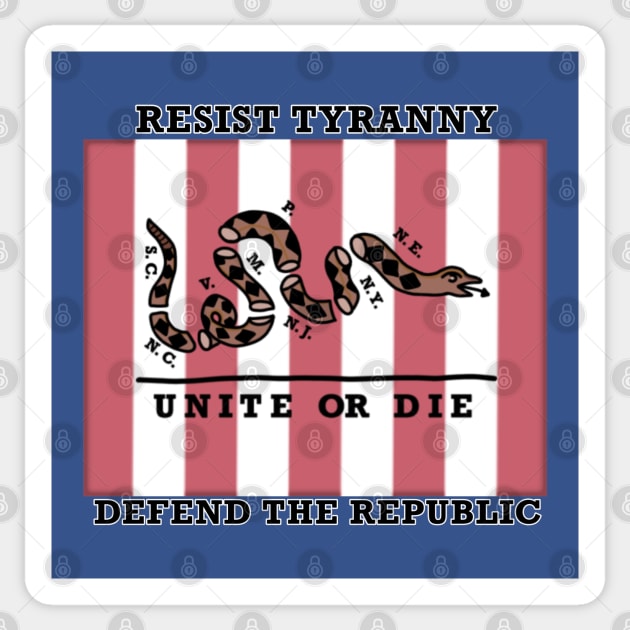 Resist Tyranny (Large Design) Sticker by Aeriskate